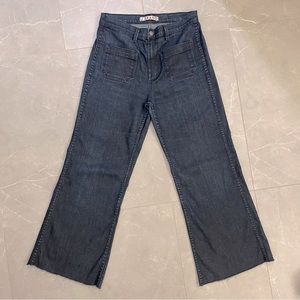 J BRAND Luna High Waisted Wide Leg Jeans Dark Wash Wide Flare LegSize 30